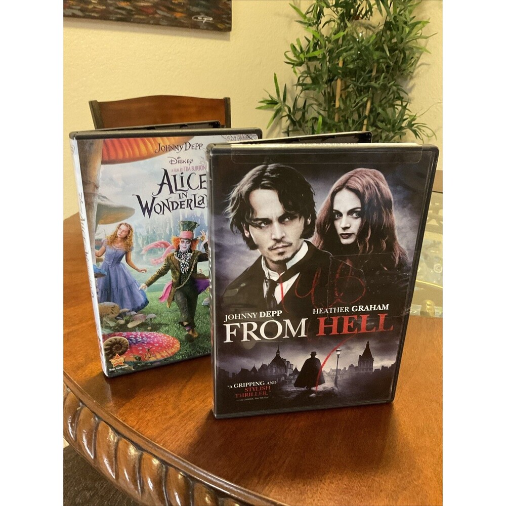 From Hell (DVD) Johnny Depp Collection And Alice In Wonderland DVD